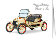 Brother in Law Birthday Featuring a Vintage 1916 American Car card