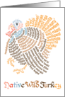 Native Wild Turkey Multi Languages card