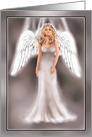 Female Contemporary Guardian Angel Blank Note card