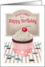 Sweet Wishes Cupcake Happy Birthday card