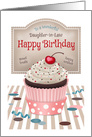 Daughter in Law Sweet Cherry Cupcake Birthday card