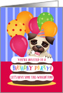 Puppy Birthday Party Invitation card