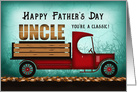 Uncle Old Classic Delivery Truck Happy Fathers Day card