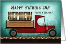 Nephew Old Classic Delivery Truck Happy Fathers Day card