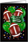 Thank You Hostess of Football Watching Party card