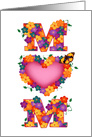 Floral Mom Heart Happy Mother’s Day card