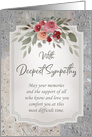 Floral Heartfelt With Deepest Sympathy card