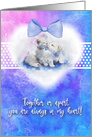 Puppy and Kitten Missing You COVID-19 Social Distancing card