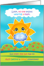 Hello Sunshine COVID-19 Wear a Mask Thinking of You card