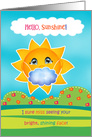 Hello Sunshine COVID-19 Missing You card