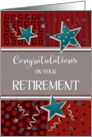 Congratulations on Your Retirement Stars Business card