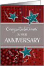 Congratulations on Your Anniversary Stars Business card