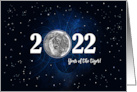 Starry Night Full Moon Year of Tiger Chinese New Year 2022 card