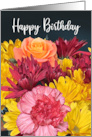 General Floral Bouquet Birthday card