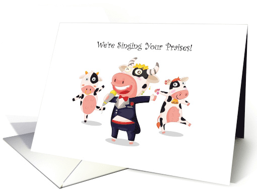 Cow Band Business Employee Appreciation card (1532564)