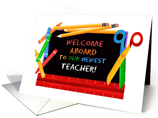 Business Welcome Aboard New Teacher card (1534492)
