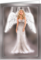 Female Contemporary Guardian Angel Blank Note card