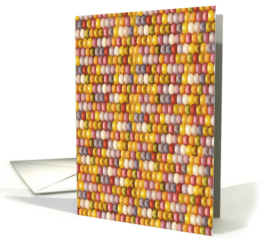 Indian Corn Theme Blank Note card (1546044)