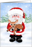 Santa and Baby Deer...