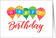 Fun Birthday Balloons General for Anyone Business Birthday card