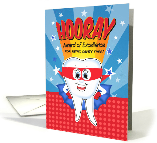 Super Hero Award for being Cavity Free Dental Award card (1552996)