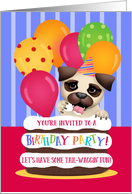 Puppy Birthday Party Invitation card