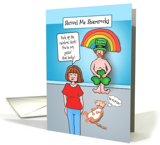Unlucky Leprechaun St Patricks Day Humor card (1557712)