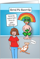 Unlucky Leprechaun St Patricks Day Humor card