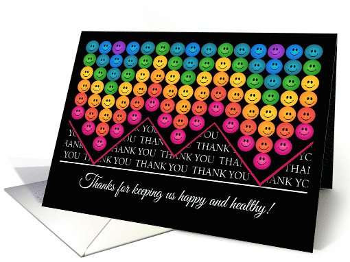 Smiling Happy Face Happy and Healthy Happy Doctors Day card (1563534)