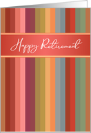 Modern Stripes Business General Happy Retirement card