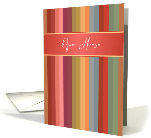 Modern Stripes Business Open House Invitation card (1564212)