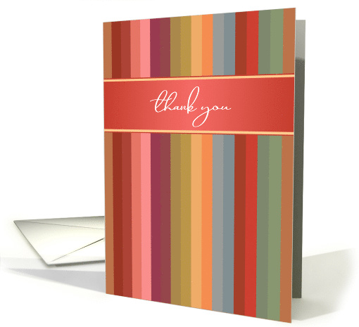 Modern Stripes Business General Thank You card (1564228)