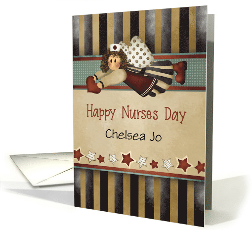 Custom Front Name Prim Art Happy Nurses Day card (1565696)