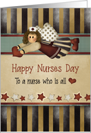 Business Prim Art Angel Nurse Happy Nurses Day card
