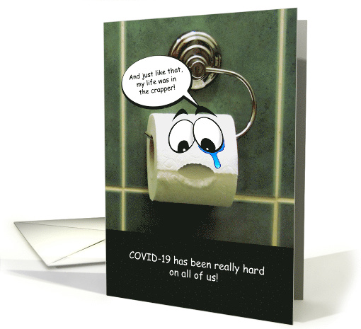 Coronavirus Pandemic Toilet Paper Humor card (1606944)