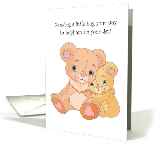 To Brighten Your Day Bears Hug Social Distancing card (1607596)