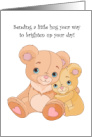To Brighten Your Day Bears Hug Social Distancing card