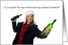 Liquor Stores are Essential COVID-19 Crisis Humor card