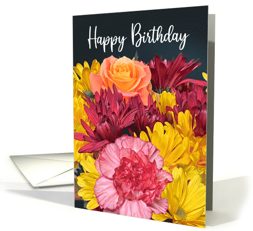 General Floral Bouquet Birthday card (1734634)