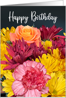 General Floral Bouquet Birthday card