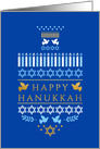 Hanukkah Greetings in Dreidel Design Greeting card