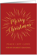 Christmas Greetings in Calligraphy Texts and Holly Laurel Wreath card