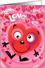 Valentine’s Day A Silly and Crazy in Love Valentine’s Character card