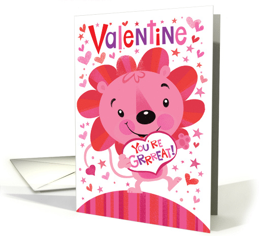 Cute Valentine's Day Lion card (1724874)