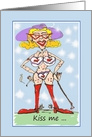 Valentine’s Day Eat Your Heart Out Cartoon Adult Drag card