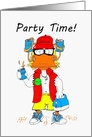 Birthday Party Duck Invatation Cartoon card