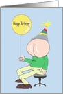 Birthday You Old Butt Head Cartoon card