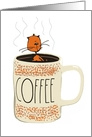 Occations Thinking Of You Hot Little Pussy Cat Cartoon card