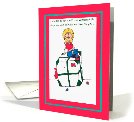 Christmas How do you Wrap a Blow Job Cartoon card (1541878)