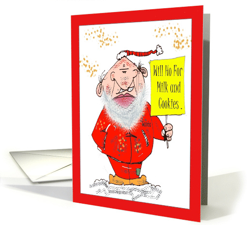 Christmas Santa Will Ho For Milk And Cookies Cartoon Ho... (1545112)